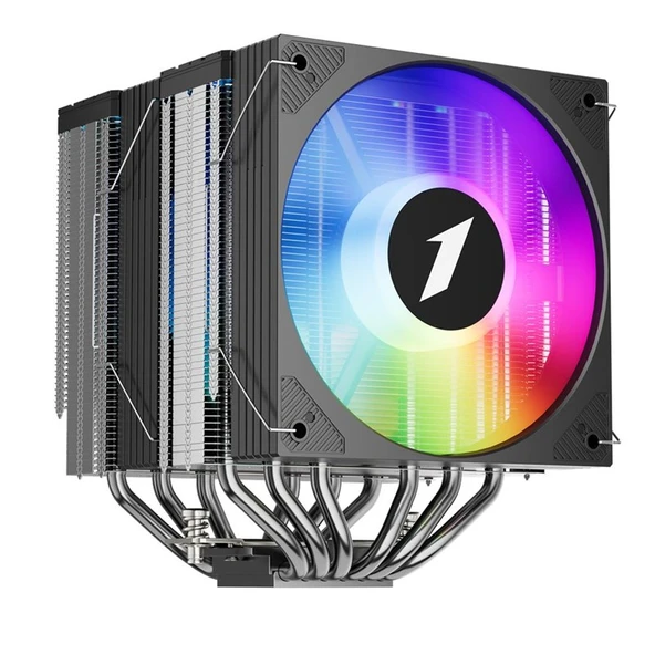 1ST PLAYER CRYO CY12LD SİYAH 2X120MM 4PIN PWM+3PIN ARGB AM4-5/LGA 1851-1700 KULE TİPİ İŞLEMCİ HAVA S ürün görseli 1