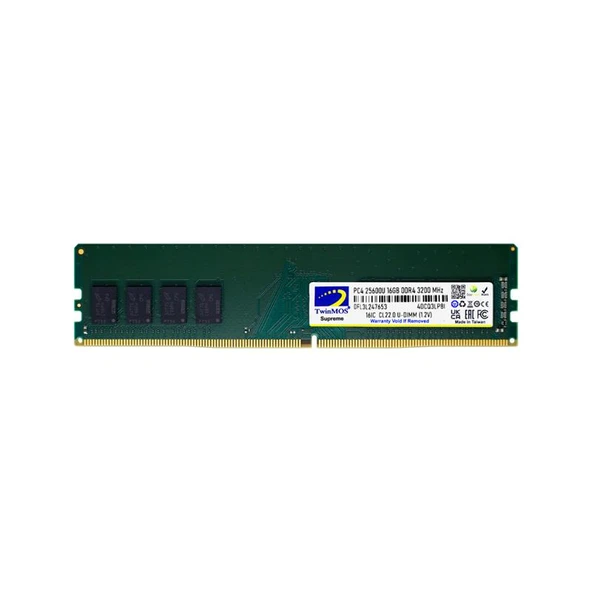 16 GB DDR4 3200MHZ TWINMOS DT MDD416GB3200D ürün görseli 1