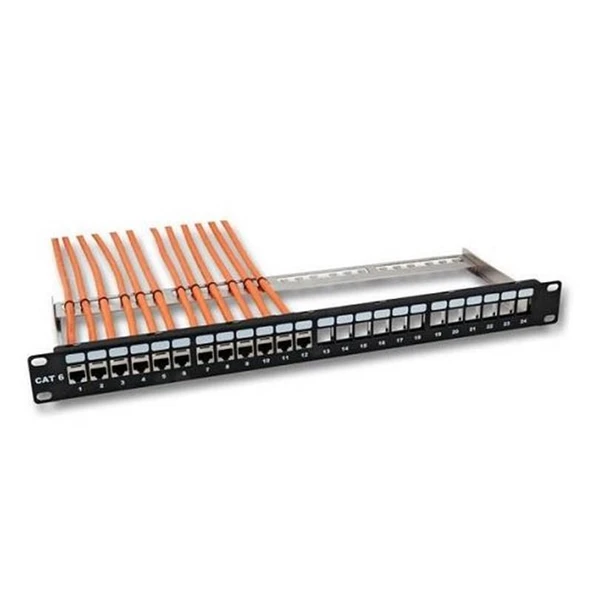 URANIUM 24 PORT UB24-3824L CAT6 BOŞ PATCH PANEL (10C-SB1U24PCAT6URE1A) ürün görseli 1