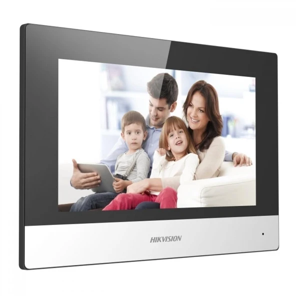 HIKVISION DS-KH6320-WTE1 7 INC DOKUNMATİK EKRANLI WIFI POE VIDEO INTERCOM IÇ MEKAN İSTASYONU ürün görseli 1