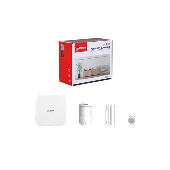 DAHUA ART-ARC3800H-03-FW2 868MHZ 2G/3G/4G/WIFI BEYAZ RENK KABLOSUZ ALARM SETİ ürün görseli 1