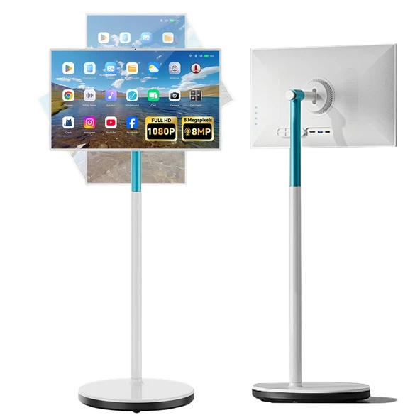 LEADERHUB L27M 27 INC 1920X1080 8G+128G TAŞINABILIR DOKUNMATIK ANDROID MONITOR BEYAZ ürün görseli 1