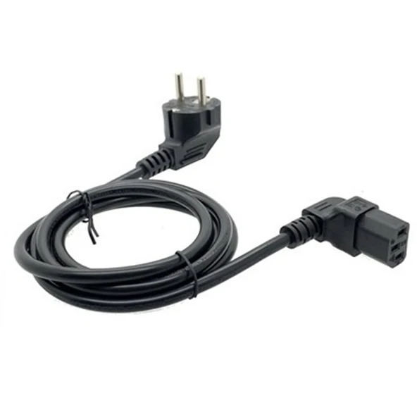 SENSEI EU POWER CORD L TİPİ (ALT) 3X0.75MM 220V 90 DERECE 1.5 METRE POWER KABLO ürün görseli 1