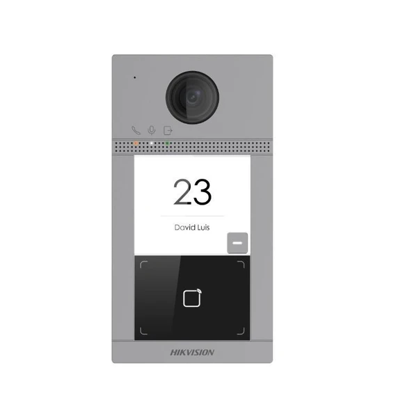HIKVISION DS-KV8113-WME1 2MP KAMERA MİFARE KART/ TEK ABONE DESTEKLİ IP65 IK08 VİLLA TİPİ METAL KASA BUTON ürün görseli 1