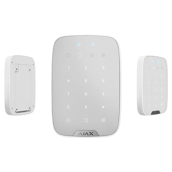 AJAX KEYPAD PLUS 868MHZ KABLOSUZ TUŞ TAKIMI VE KART OKUYUCU BEYAZ RENK ürün görseli 1