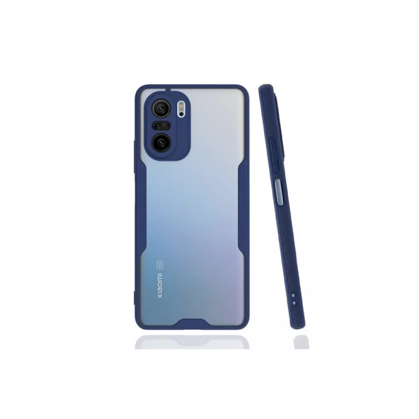 Xiaomi Poco F3 Kılıf Platin Silikon - Lacivert ürün görseli 1