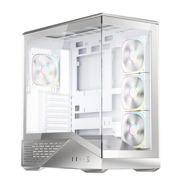 1ST PLAYER GM7 BTF GÜMÜŞ ARGB 4X12CM FAN TEMPERLİ CAM USB 3.0 TYPE-C ATX KASA ürün görseli 1