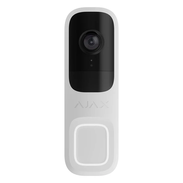 AJAX DOORBELL 4MP 6 METRE IR LED ÇİFT YÖNLÜ KONUŞMA ONVIF WIFI GÖRÜNTÜLÜ KAPI ZİLİ BEYAZ ürün görseli 1