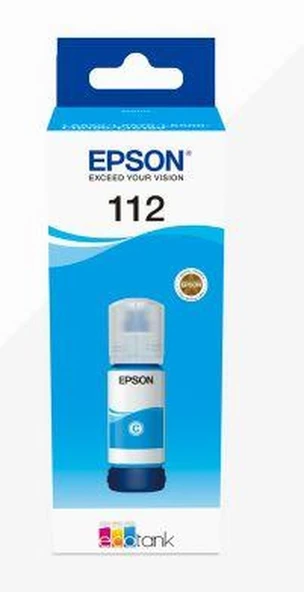 EPSON C13T06C24A 112 CYAN MÜREKKEP KARTUŞ 6.000 SAYFA 70ML L15160 L15150 ürün görseli 1