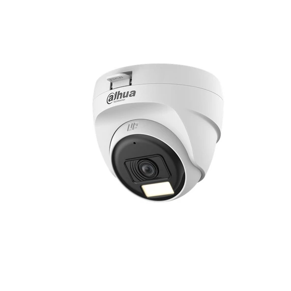 DAHUA HAC-T1A21-U-IL 2MP 2.8MM SABİT LENS 25 METRE IR / 20 METRE RENKLİ SMART DUAL LIGHT 4IN1 PLASTİK KASA DOME KAMERA ürün görseli 1