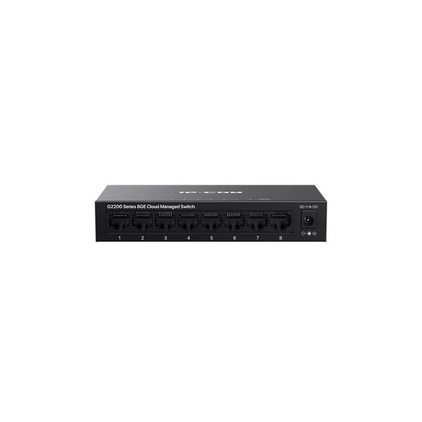 IP-COM G2208D 8 PORT GIGABIT CLOUD YÖNETİLEBİLİR METAL KASA SWITCH ürün görseli 1