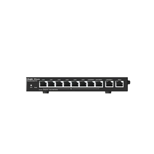 RUIJIE REYEE RG-EG310GH-P-E 8 PORT GIGABIT 110W POE + 2 PORT RJ45 1.5GBPS CLOUD YÖNETİLEBİLİR ROUTER ürün görseli 1