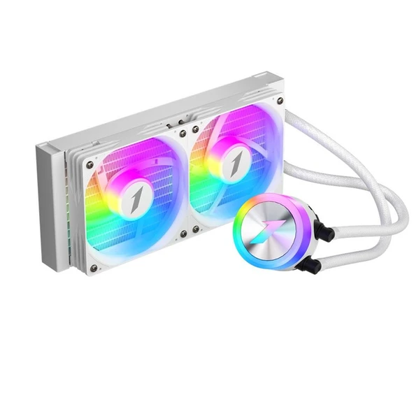1ST PLAYER THUNDERSTORM TS1 240MM BEYAZ ARGB AM5 / LGA 1700 İŞLEMCİ SIVI SOĞUTUCU ürün görseli 1