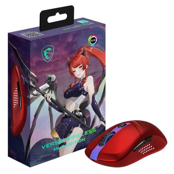 MSI Versa MLG Edition Şarjlı Optik KabloluKablosuz Oyuncu Mouse ürün görseli 1
