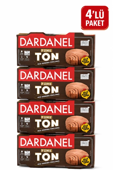 Dardanel Ayçiçek Yağlı Füme Ton Balığı (2 X 75 gr) x 4 Paket ürün görseli 1