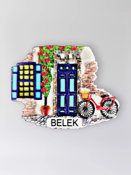 BELEK Polyester Kabartmalı Magnet 7 x 5,5 cm Dekoratif Hediyelik Buzdolabı Süsü (Kod:1501) ürün görseli 1