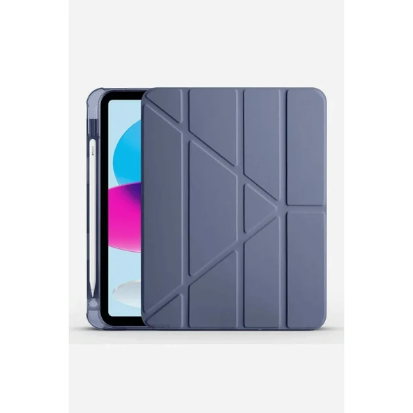 Apple İpad 2022 10.9 (10.nesil) Kılıf Kalemlikli Mars Tablet Kılıfı - Lavender ürün görseli 1