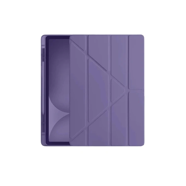 Apple İpad Pro 11 (2024) Kılıf Kalemlikli Hugo Tablet Kılıfı - Mor ürün görseli 1