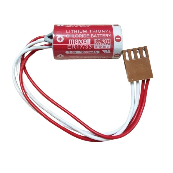 Maxell Er17/33 3.6v 2/3a 4 Pın Size Lithium Pil - Kahverengi Soket ürün görseli 1