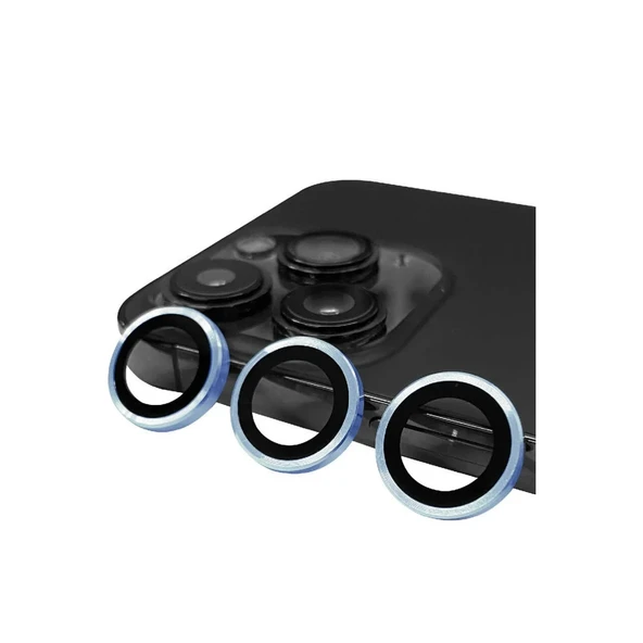 Apple İphone 13 Pro Max Raze Metal Kamera Lens - Mavi ürün görseli 1