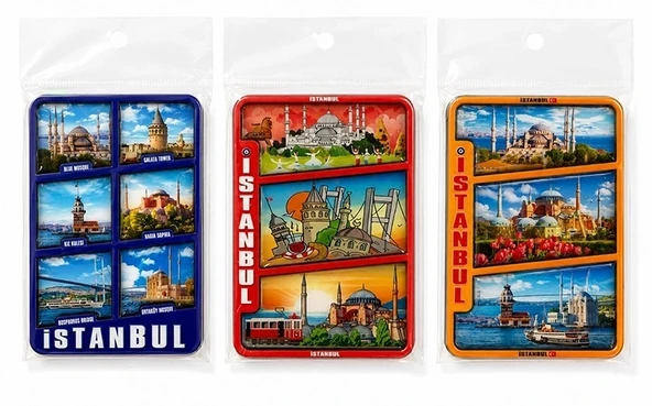 İstanbul Temalı Ahşap Buzdolapı Süsü Magnet Alk5824 ürün görseli 1