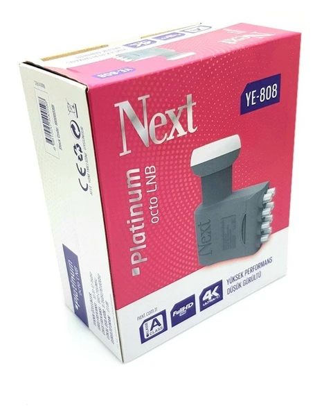 Next YE-808 Platinium 8 Li Lnb Octo 0.1 dB Full Hd 4K ürün görseli 1