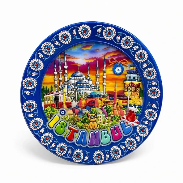 İstanbul Temalı Seramik Magnet Alk5854 ürün görseli 1