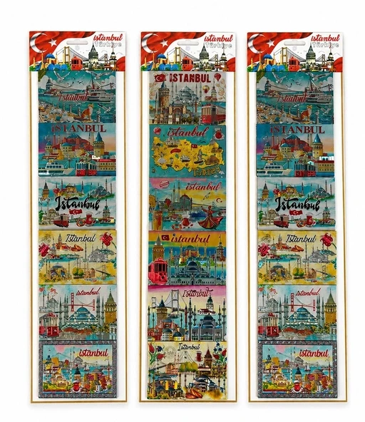 İstanbul Temalı Silikon Buzdolapı Süsü Magnet 6'lı Set Alk5809 ürün görseli 1