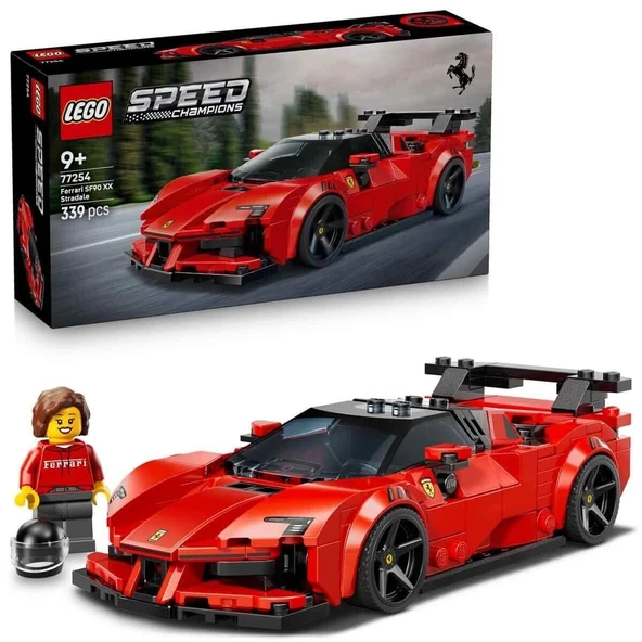 77254  Speed Champions Ferrari SF90 XX Stradale 339 parça +9 yaş ürün görseli 1