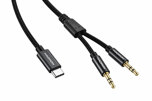Type-c 3.5 Mm Çift Çıkışlı Ses Kablosu 1.15 M GJ036 ürün görseli 1