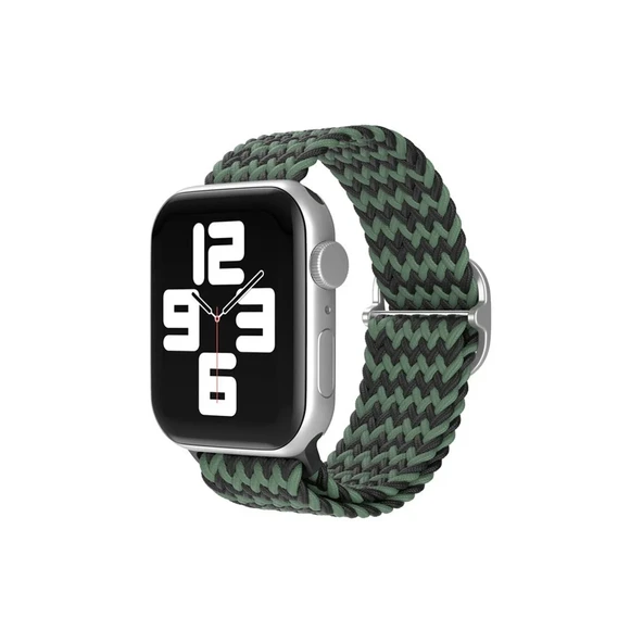 Apple Watch 38mm Kordon - Zigzag Yeşil-siyah ürün görseli 1