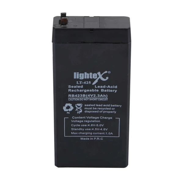 Lightex Lt-425 4v 2.3ah Işıldak Fener Aküsü ürün görseli 1