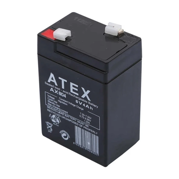 Atex Ax604 6v 4ah Akü - Resim 2