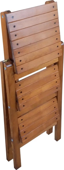 Abaş Ahşap Ahşap Merdiven Tabure Katlanır - Resim 4