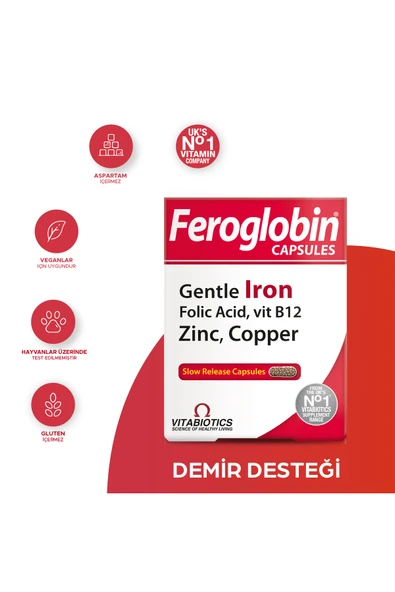 FEROGLOBIN 30 CAPSULES ürün görseli 1