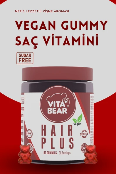 VITABEAR HAIR PLUS GUMMY 60 - Resim 3