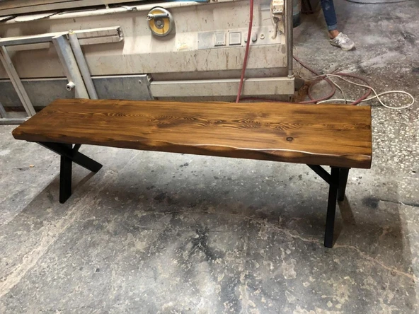 Bintaş Mobilya Ceviz Rengi Kütük Bank Ölçüsü 140X35.CM ürün görseli 1