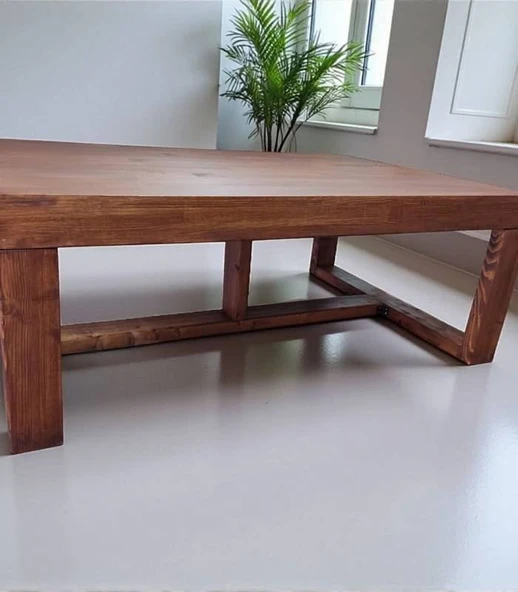 Ela Woodworking Watson Orta Sehpa 120X80 Fındık Kabuğu ürün görseli 1