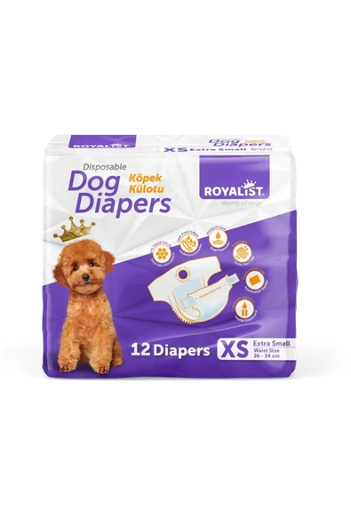 Royalist Köpek Külotu Xsmall 12  li ürün görseli 1