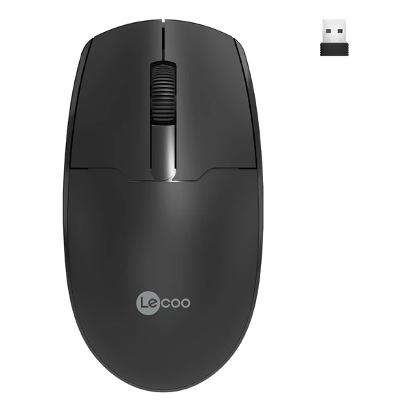 WS204 Kablosuz 1200DPI 3 Tuşlu Optik Siyah Mouse ürün görseli 1