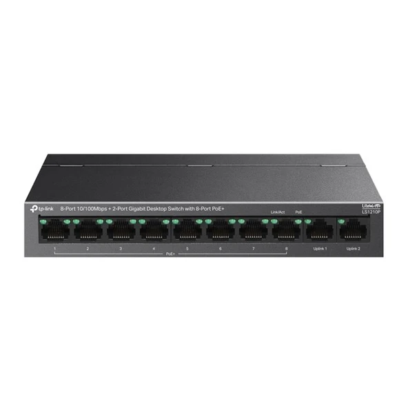 Tp-Link LS1210P 8 Port 10/100 Mbps Switch ürün görseli 1