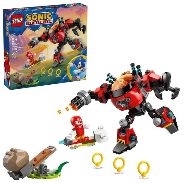 77005 Lego Sonic -Knuckles Dr. Eggmanın Robotuna Karşı 350 parça +8 yaş ürün görseli 1