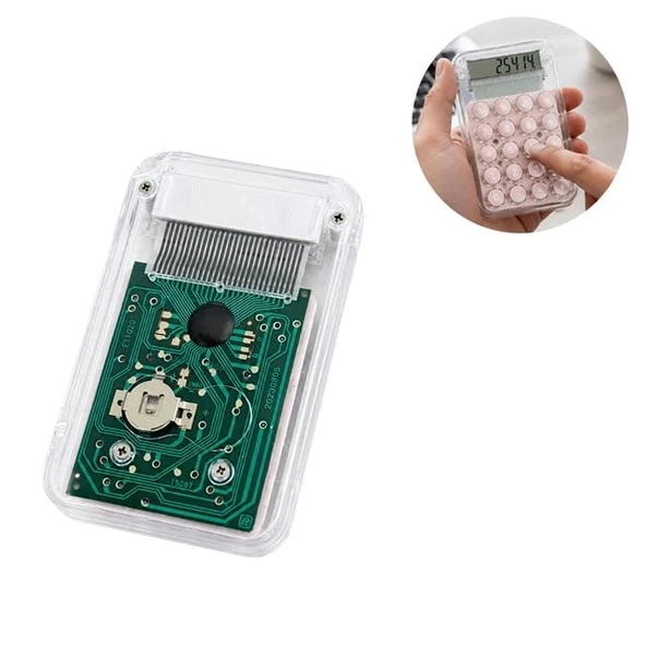 PowerMaster PM-25414 Pembe Mini Hesap Makinesi - Resim 2