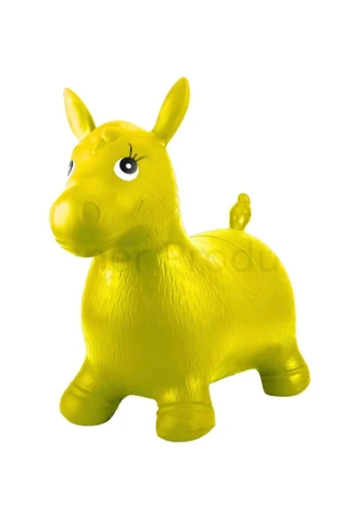 Şişme Eşek Zıp Zıp Oyuncak 50x55 cm Sevimli Hayvan Figürlü Çocuk Bebek ürün görseli 1
