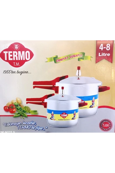 4 - 8 Litre 2li Düdüklü Tencere (TEK KAPAK) Alüminyum Pres Baskı ürün görseli 1