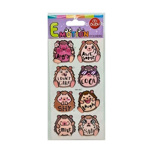 Bu-Bu Puffy Stickers Kirpi ürün görseli 1