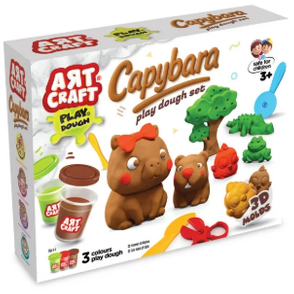 Art Craft Capybara Play Dough Set 168 gr - Resim 2