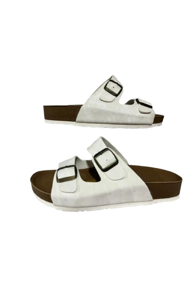 MULEX 1256 Unisex Anatomik Taban Günlük Terlik Şık Tokalı Rahat Tatil Deniz Plaj Terliği ürün görseli 1