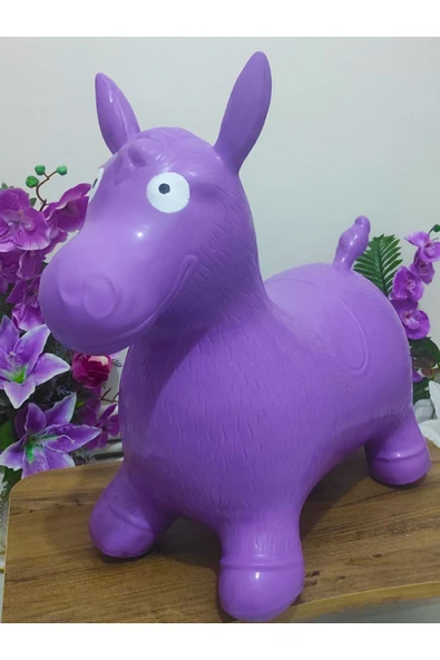 Şişme Eşek (50 X 55 Cm) Kuzu Şişme Eşşek Zıp Zıp Sevimli Hayvan At Çocuk Bebek Plates Havalı Oyuncak ürün görseli 1