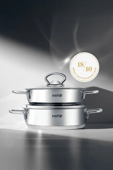 Silver 4 Parça Paslanmaz Çelik Sahan Seti (18-20 cm) ürün görseli 1